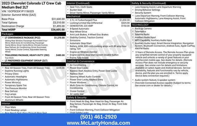 Used 2023 Summit White Chevrolet LT image 20