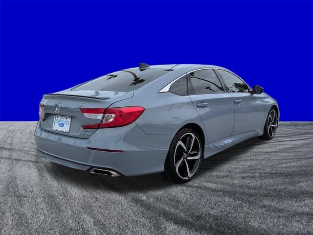Certified Used 2021 Blue Honda Sport image 4