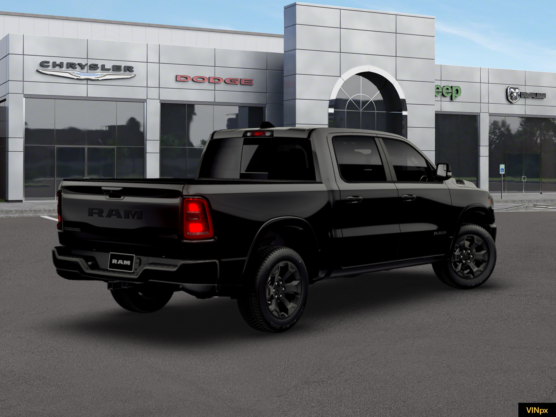 New 2026 Diamond Black Crystal Pearl-Coat Exterior Paint RAM  image 7