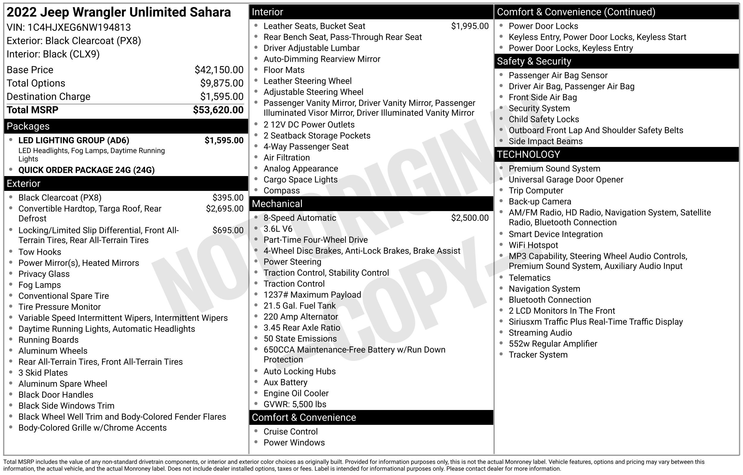 Used 2022 Black Clearcoat Jeep Unlimited Sahara image 44