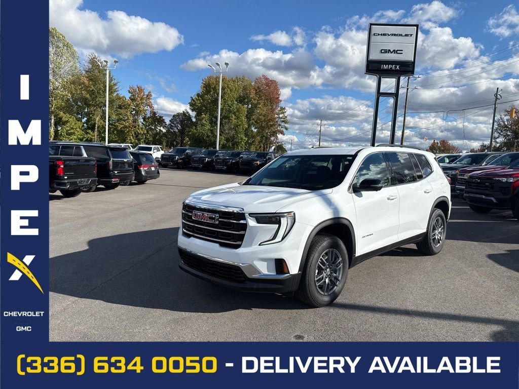 Summit White 2025 GMC Acadia Elevation FWD SUV / Crossover Front-Wheel Drive