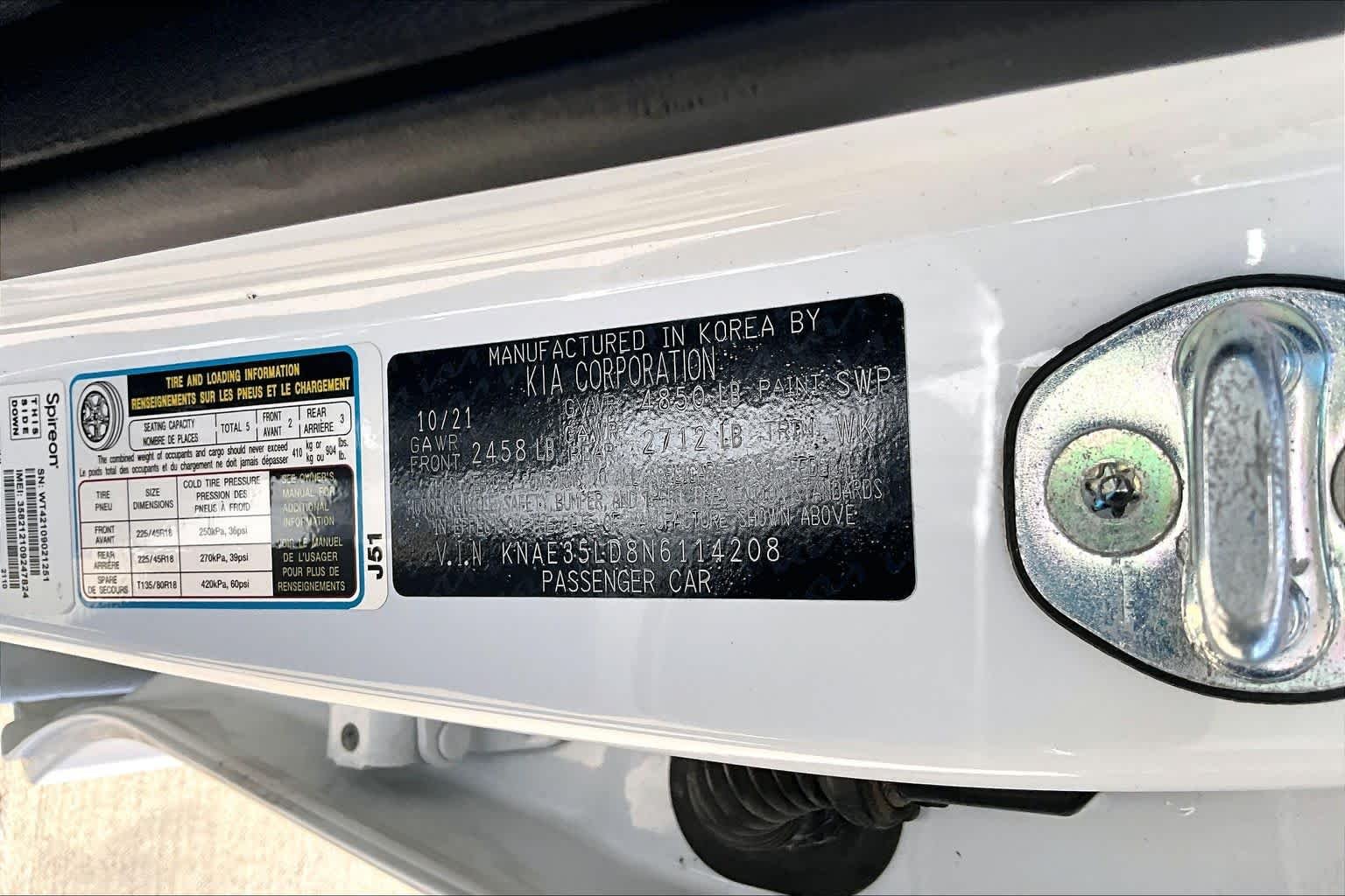 Used 2022 Snow White Pearl Kia GT-Line image 30