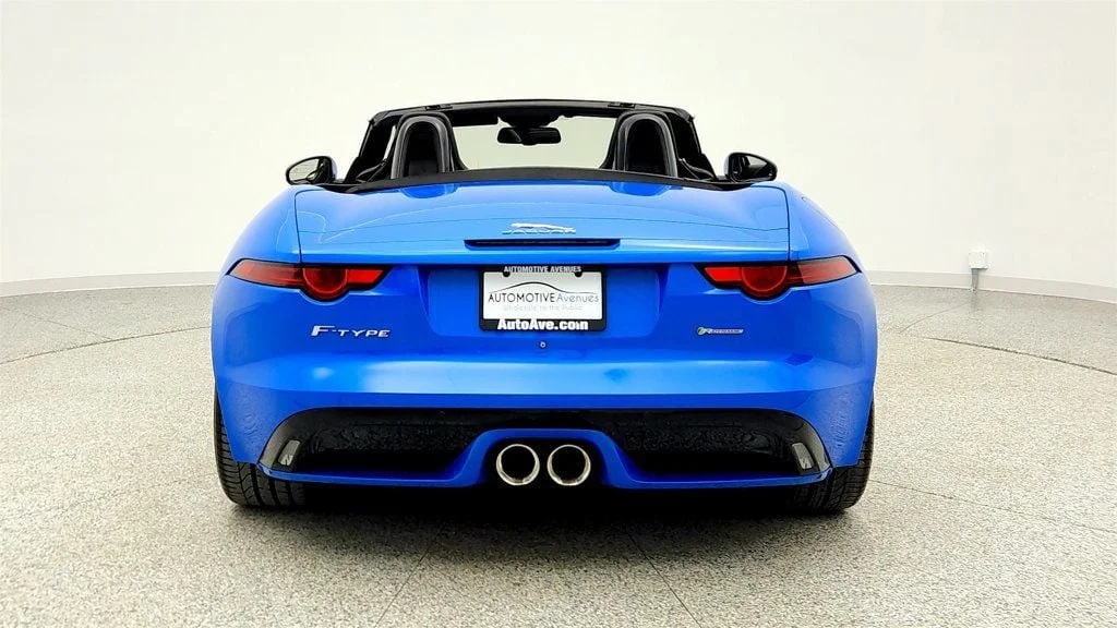 Used 2018 Ultra Blue Metallic Jaguar Convertible Automatic R-Dynamic w/ Exterior Black Design Package image 6