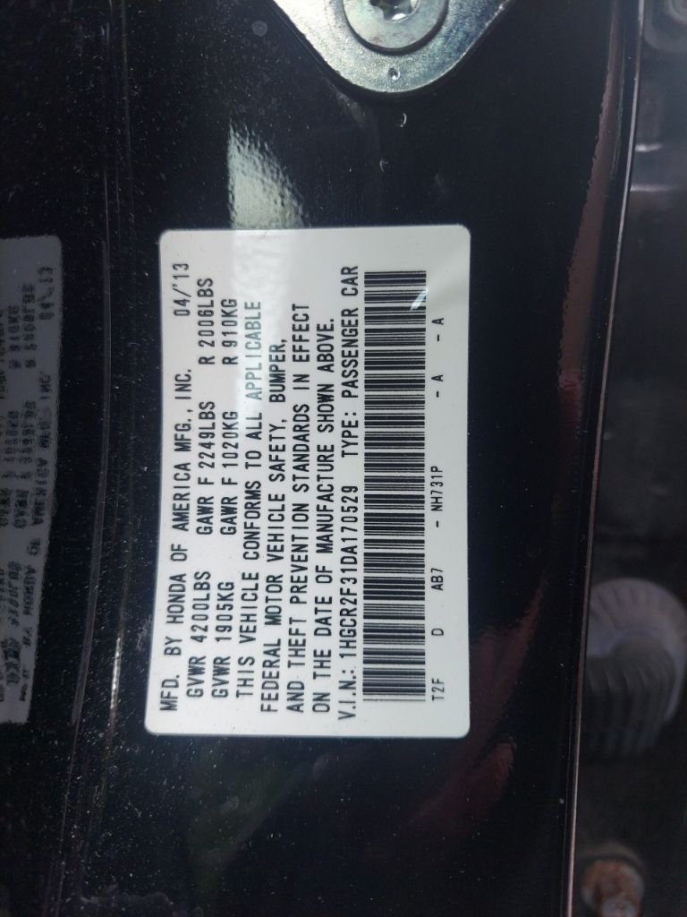 Used 2013 Crystal Black Pearl Honda LX image 17