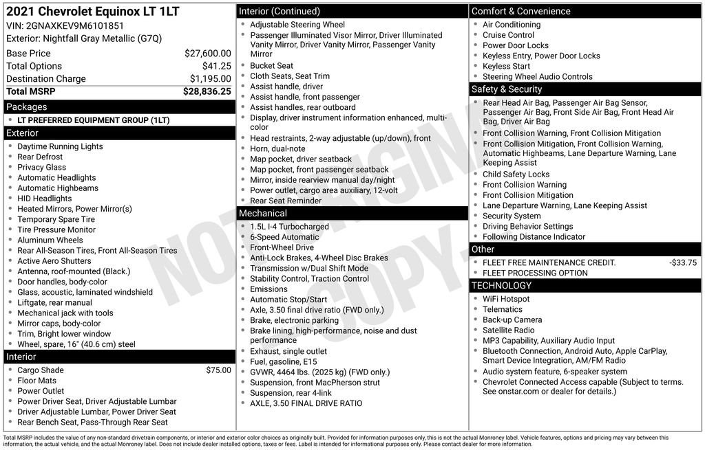 Used 2021 Gray Chevrolet LT image 2