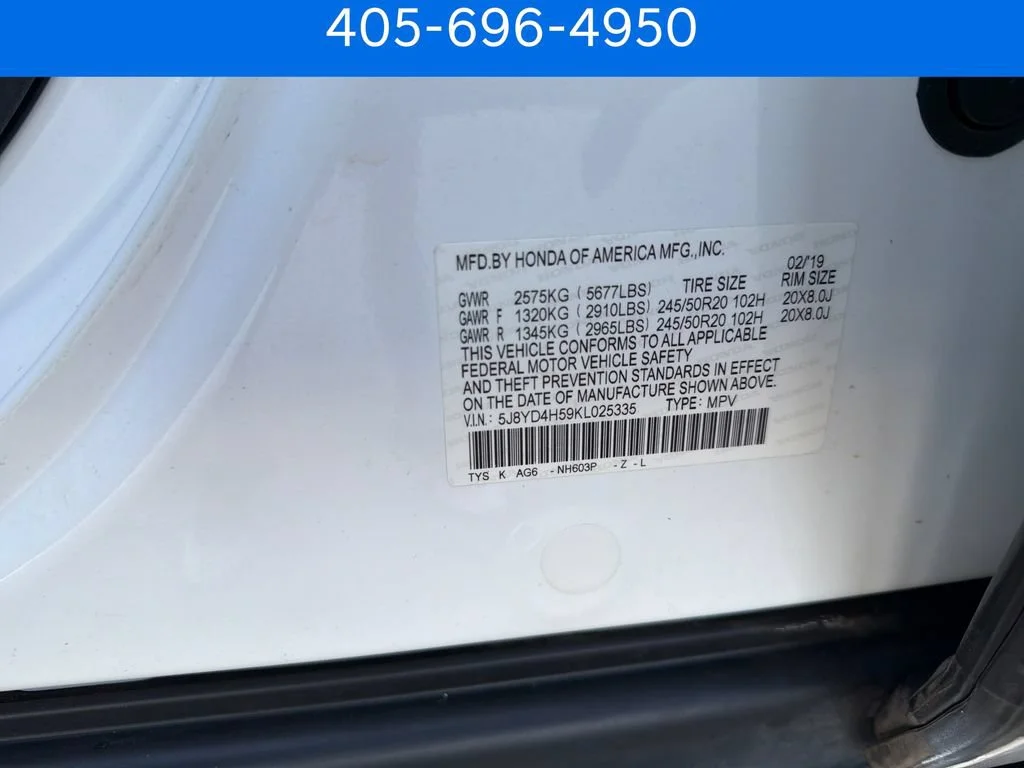 Pre-Owned 2019 Acura MDX w/Technology Pkg