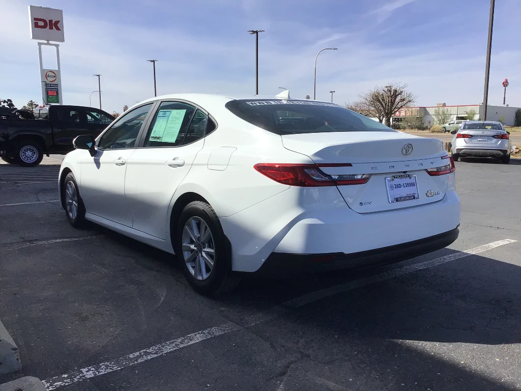 Used 2025 White Toyota LE HYBRID image 4