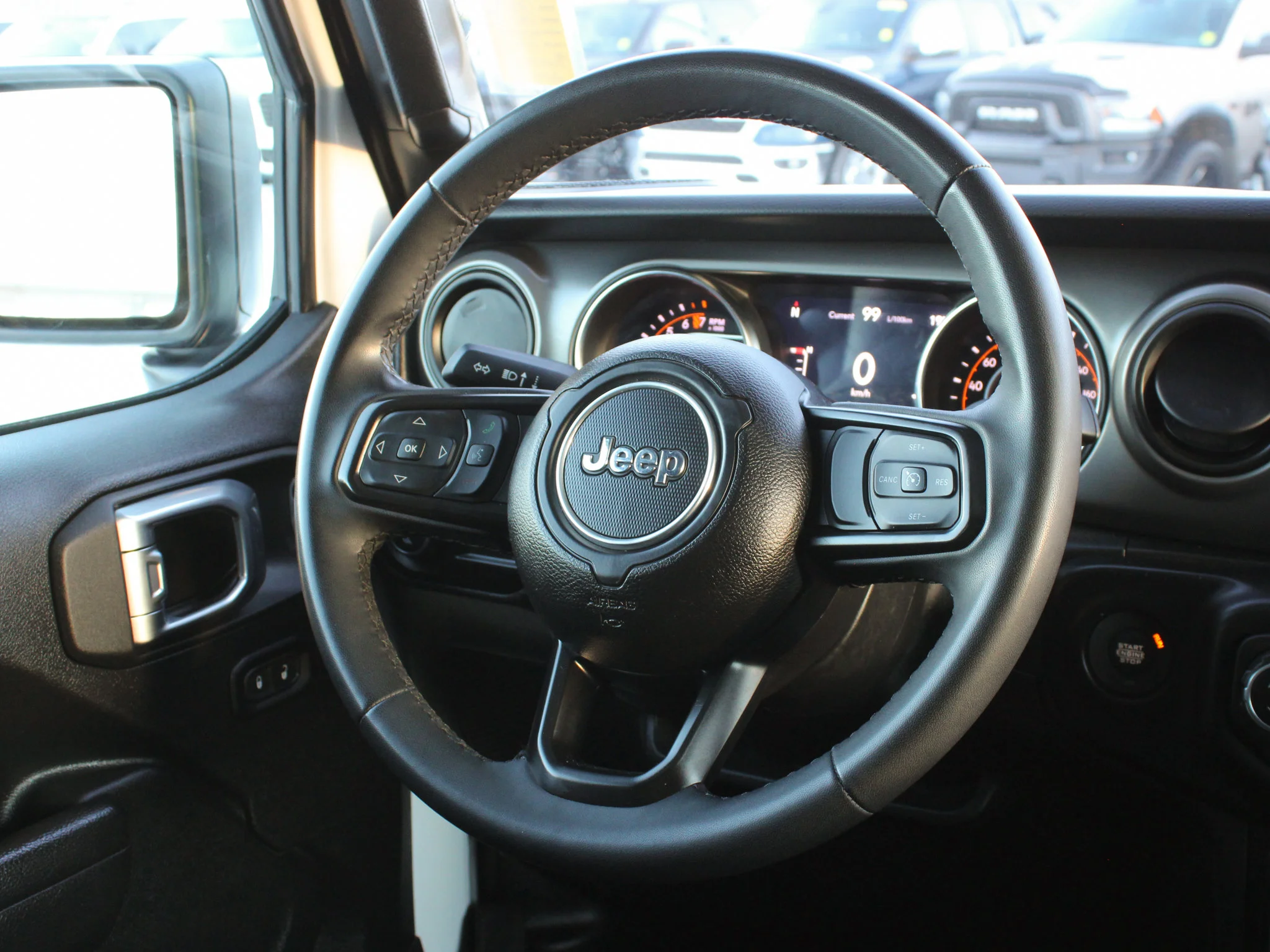 Certified Used 2023 White Jeep Sport S * V6 | Apple CarPlay | Backup Camera | Alpine | Remote Start | Tonneau Cover image 6