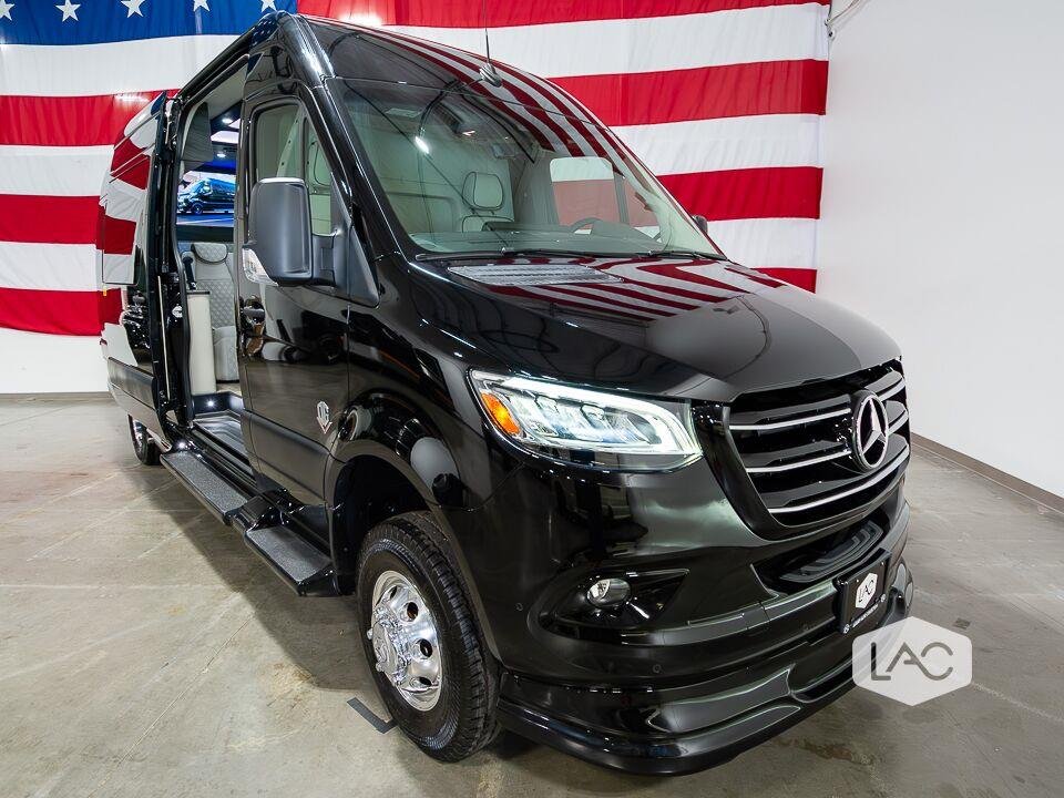 New 2024 Black Blue Mercedes-Benz 3500XD HIGH ROOF I4 DIESE image 32