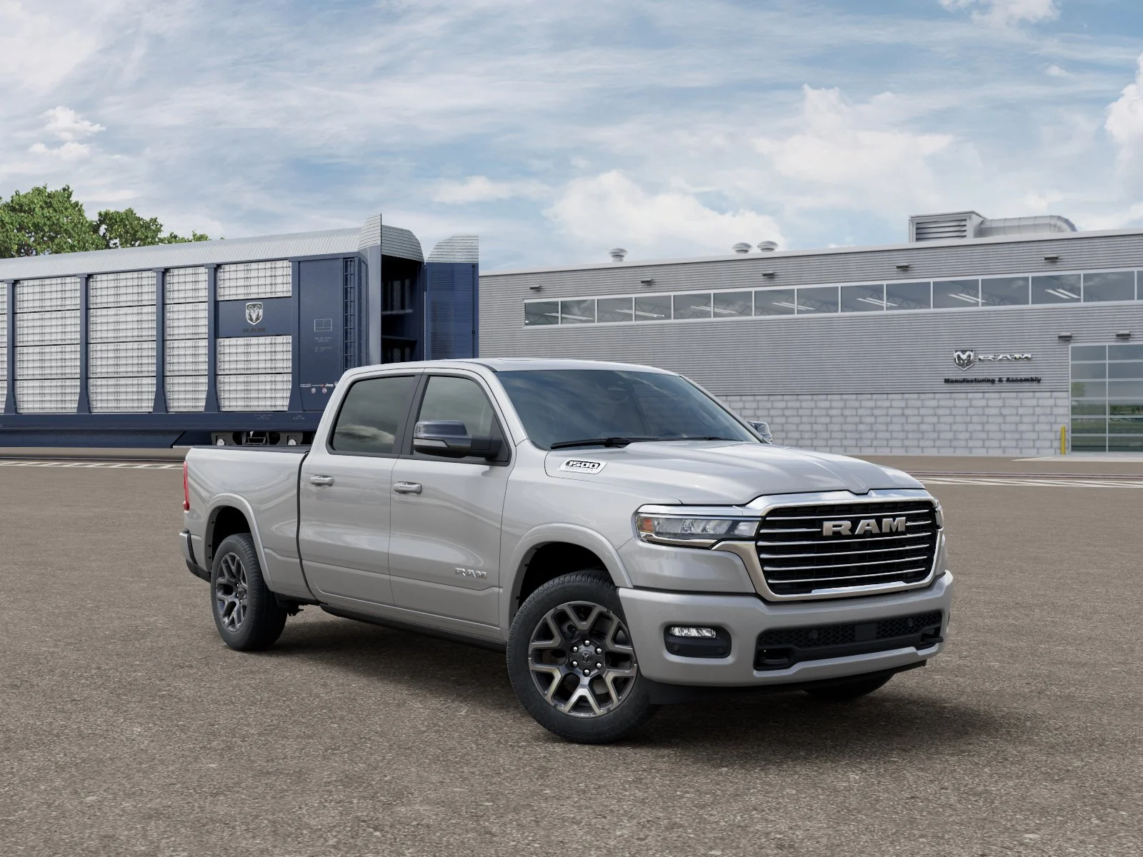 New 2026 Silver Zynith Exterior Paint RAM Laramie image 3