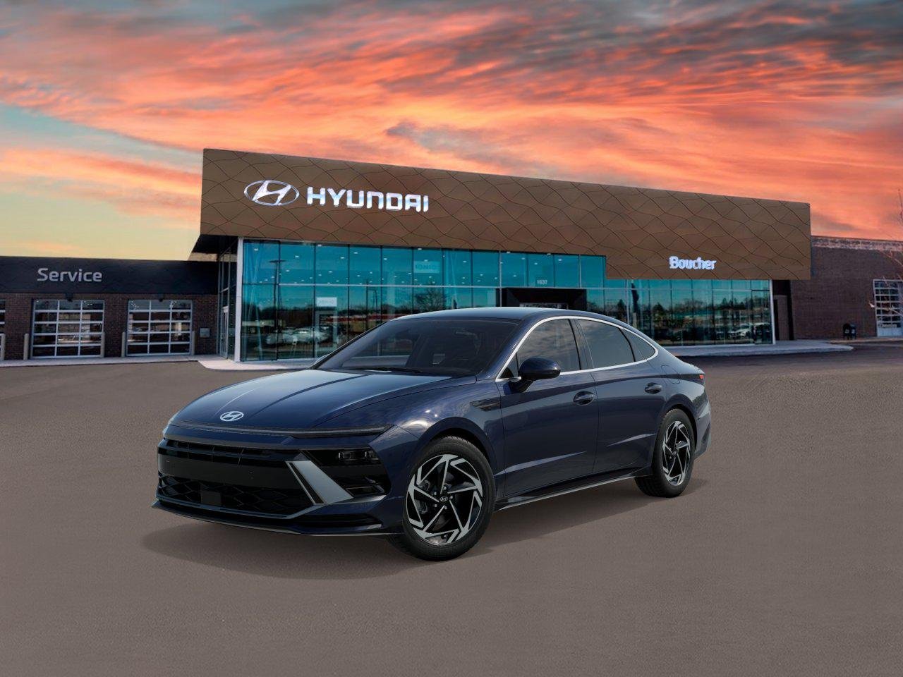 New 2026 Carbon Blue Hyundai SEL Sport image 1