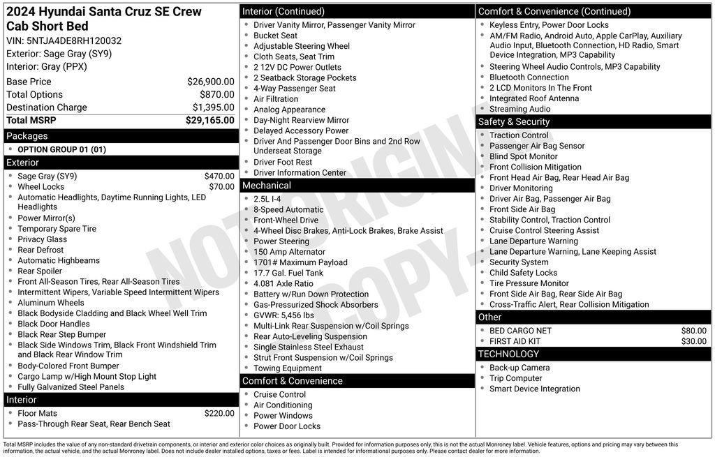 Certified Used 2024 Green Hyundai SE image 3