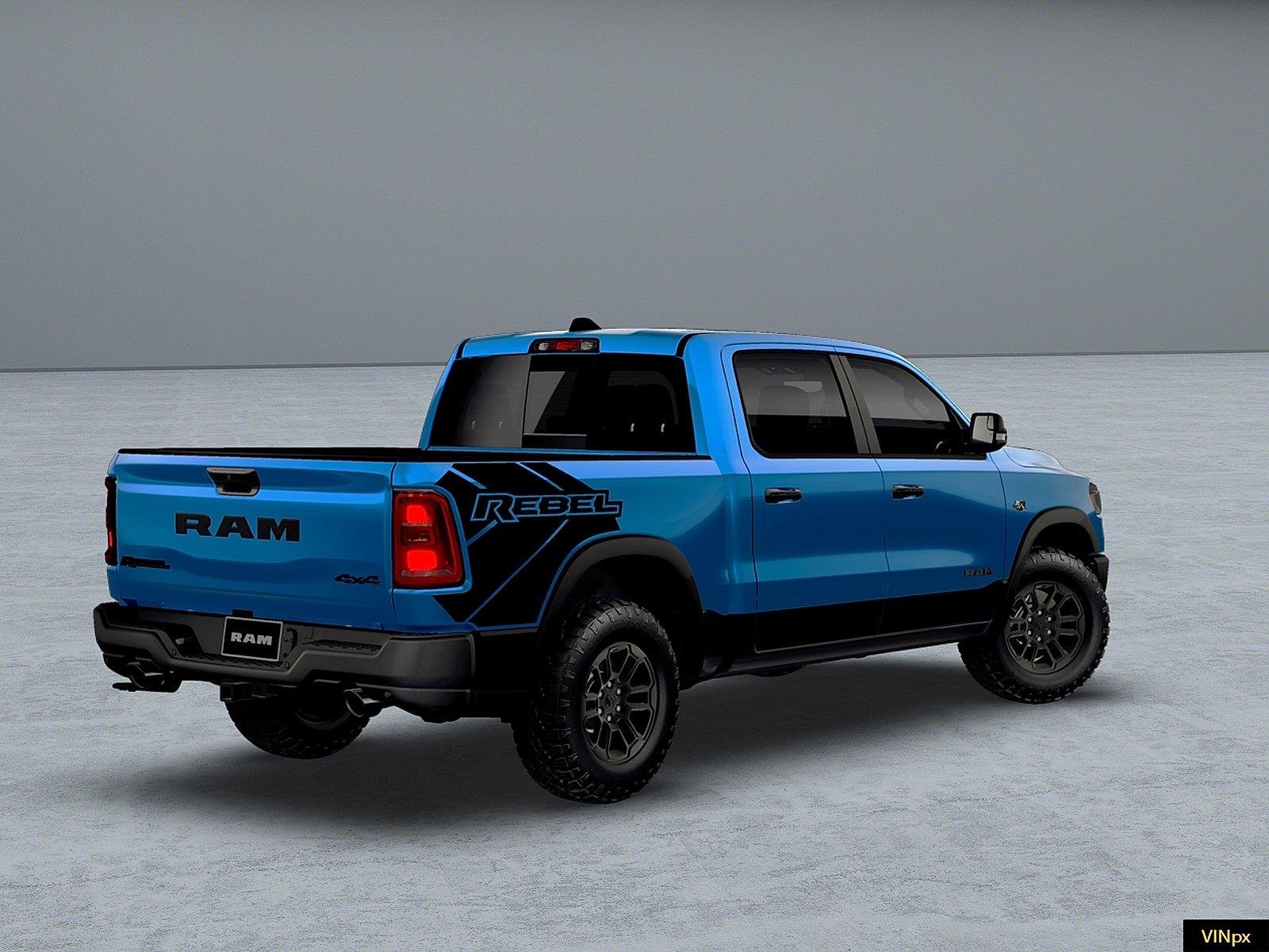 New 2026 Hydro Blue Pearl-Coat Exterior Paint RAM Rebel image 7