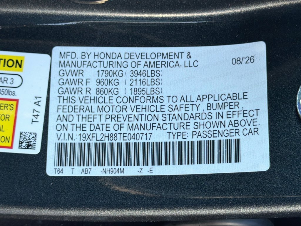 New 2026 Meteorite Gray Metallic Honda FWD Sport image 19
