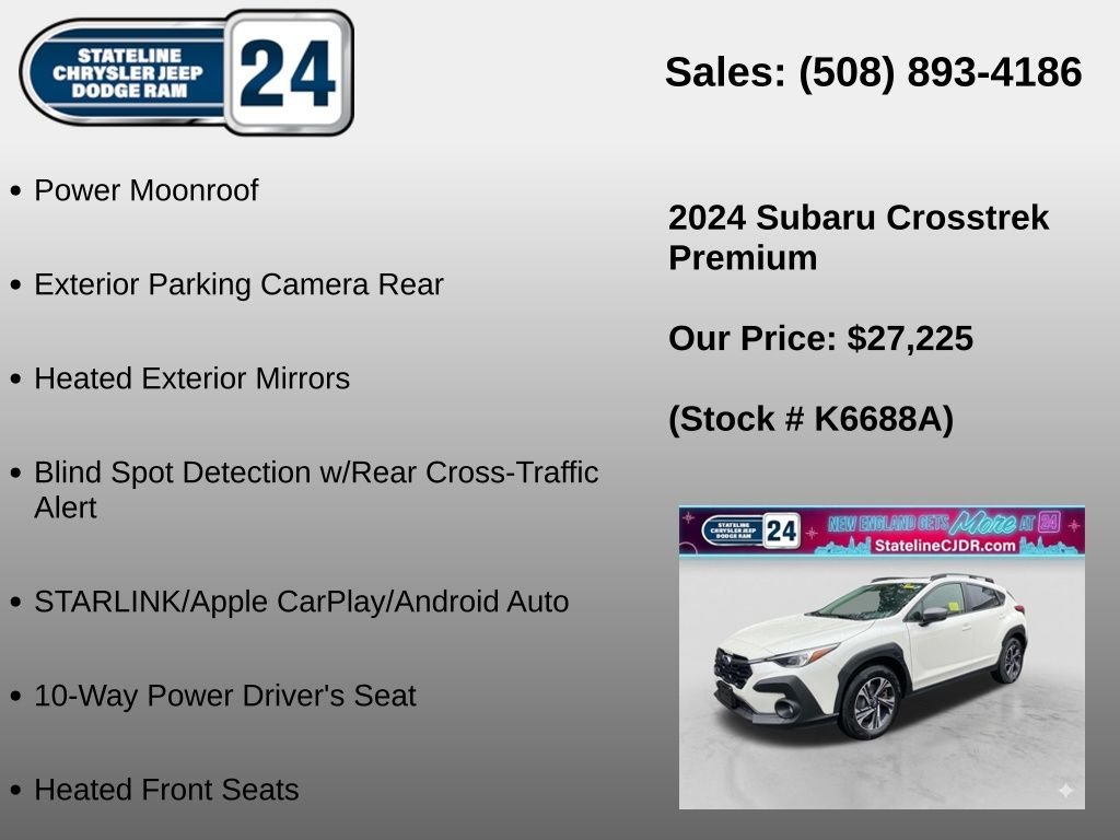 Used 2024 White Subaru Premium image 5