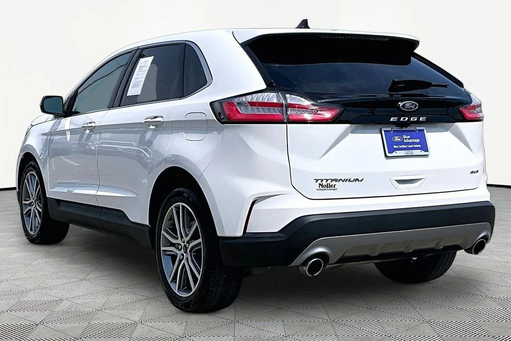Certified Used 2024 White Metallic Ford Titanium image 13