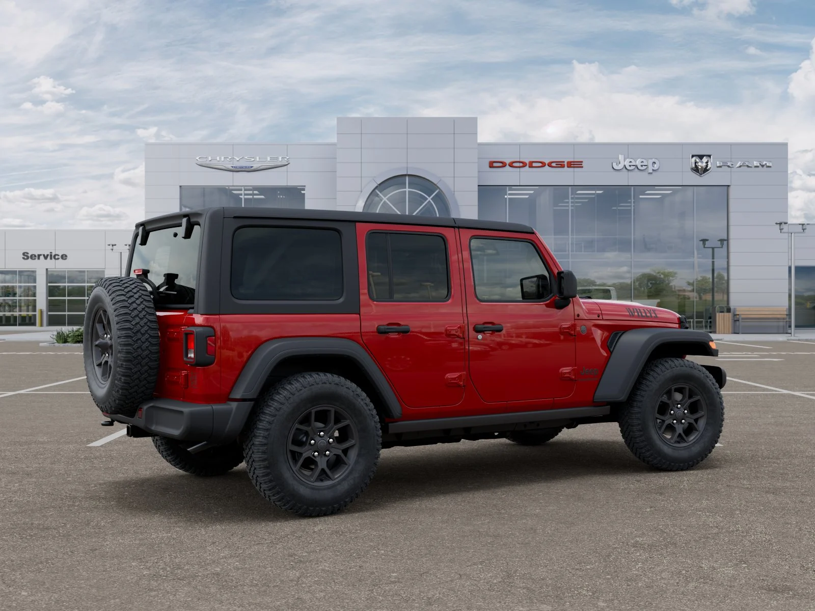 New 2026 Firecracker Red Clear-Coat Exterior Paint Jeep Willys image 31