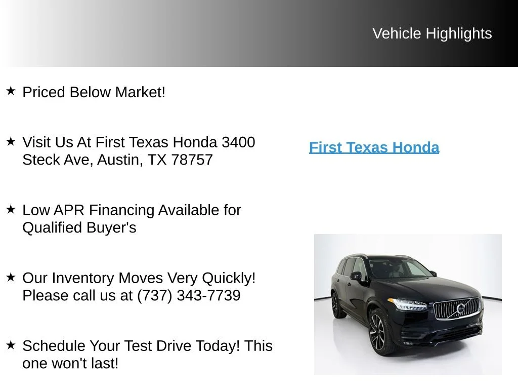 Used 2021 Onyx Black Metallic Volvo T6 Momentum image 10