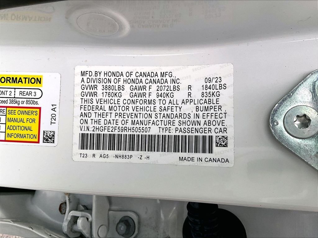 Used 2024 Platinum White Honda Sport image 33