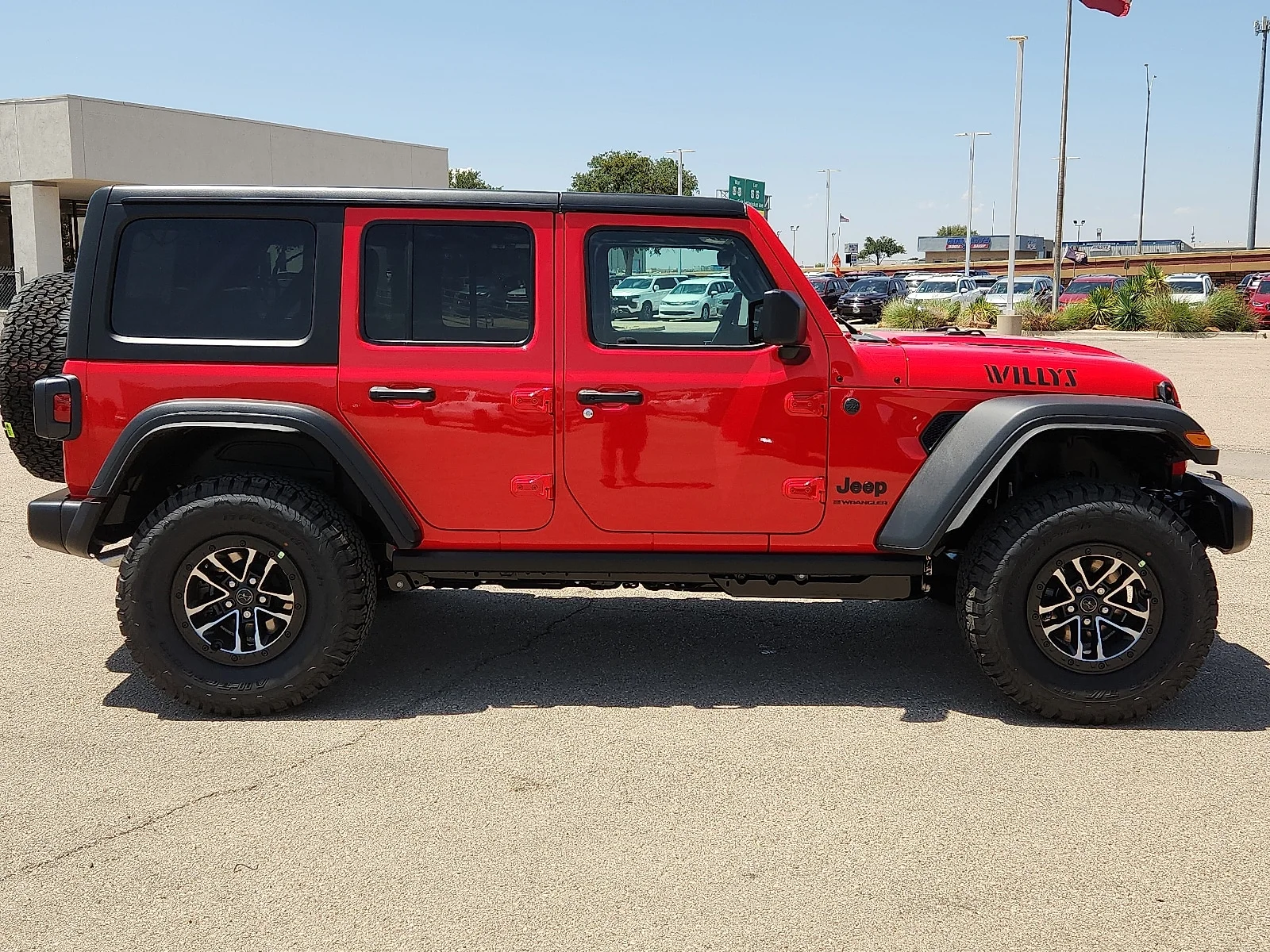 New 2026 Firecracker Red Clear-Coat  Paint Jeep 4-DOOR WILLYS image 5