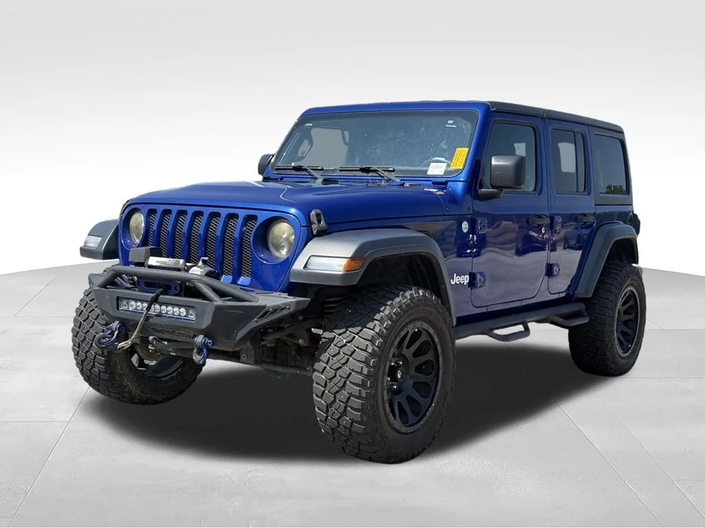 Used 2019 Blue Jeep Unlimited Sport S image 1