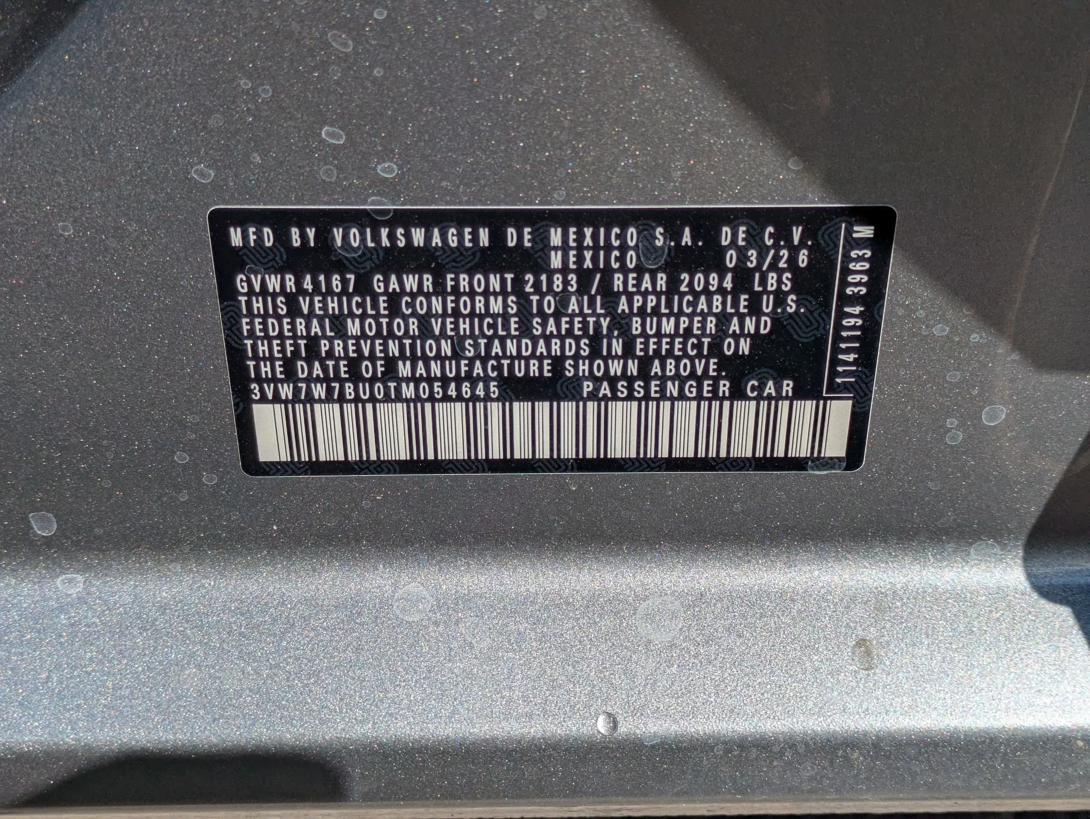 New 2026 Pyrite Silver Metallic Volkswagen SE image 16