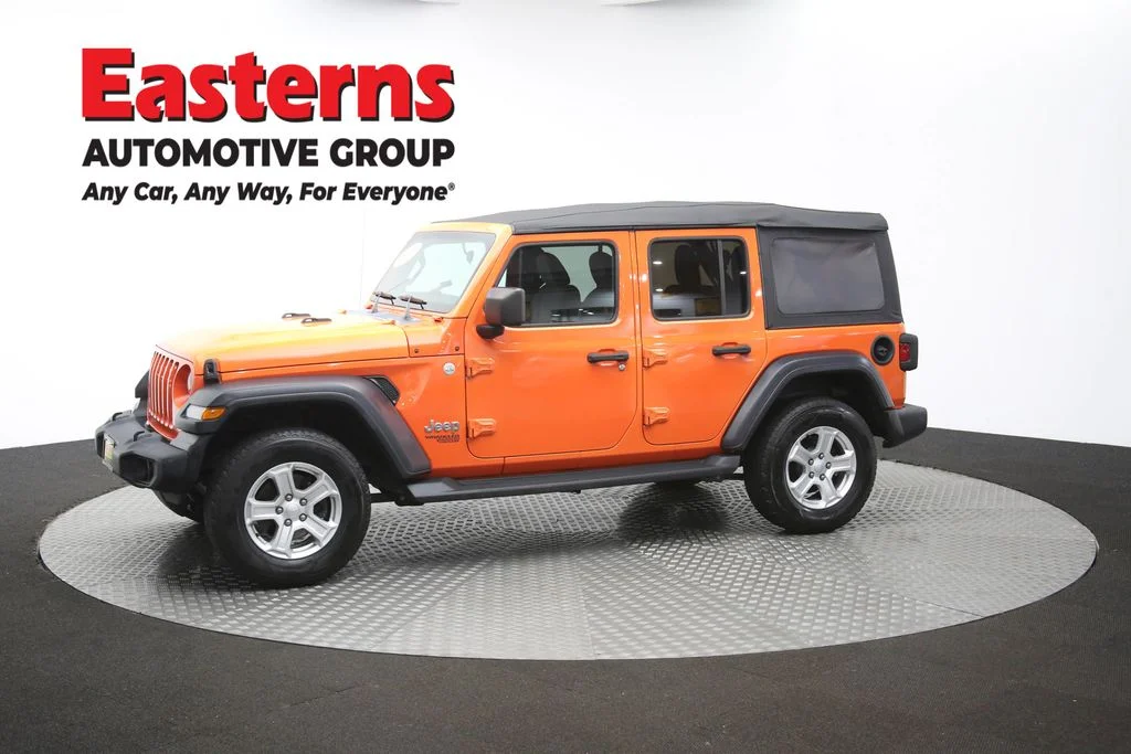 Used 2018 Orange Jeep Unlimited Sport S image 56