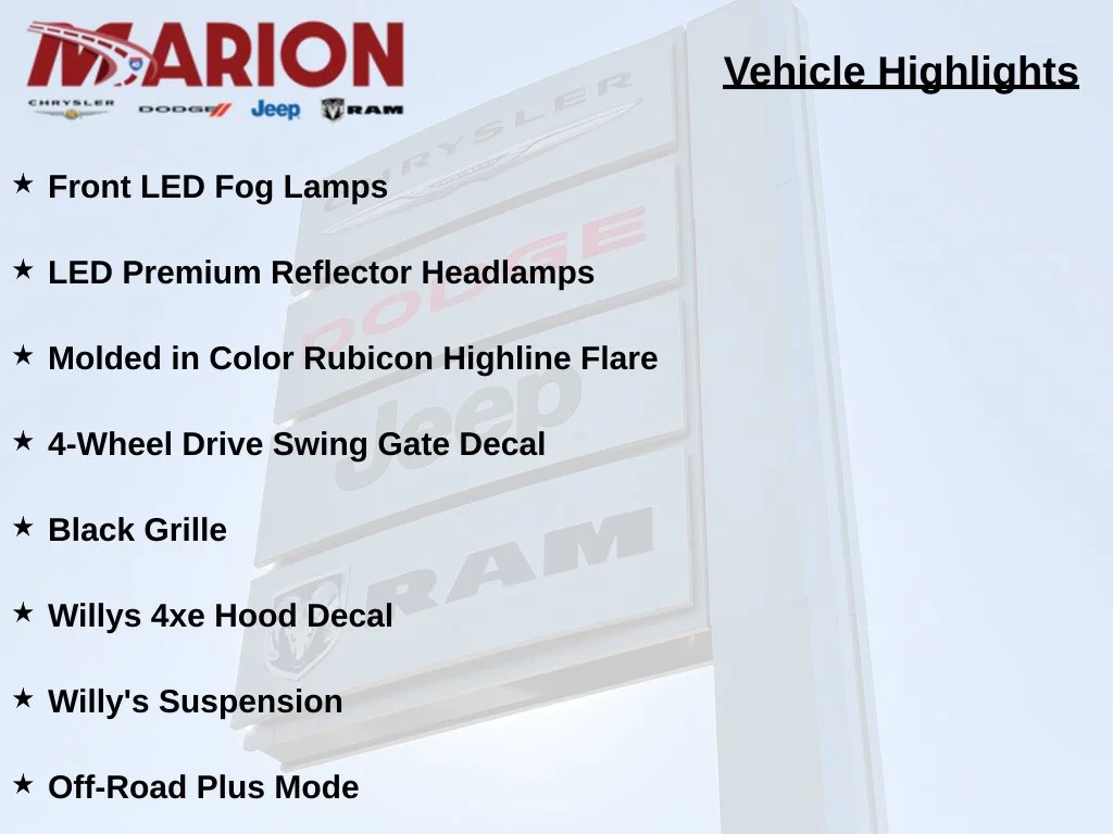 Certified Used 2025 Red Jeep Willys 4xe image 7