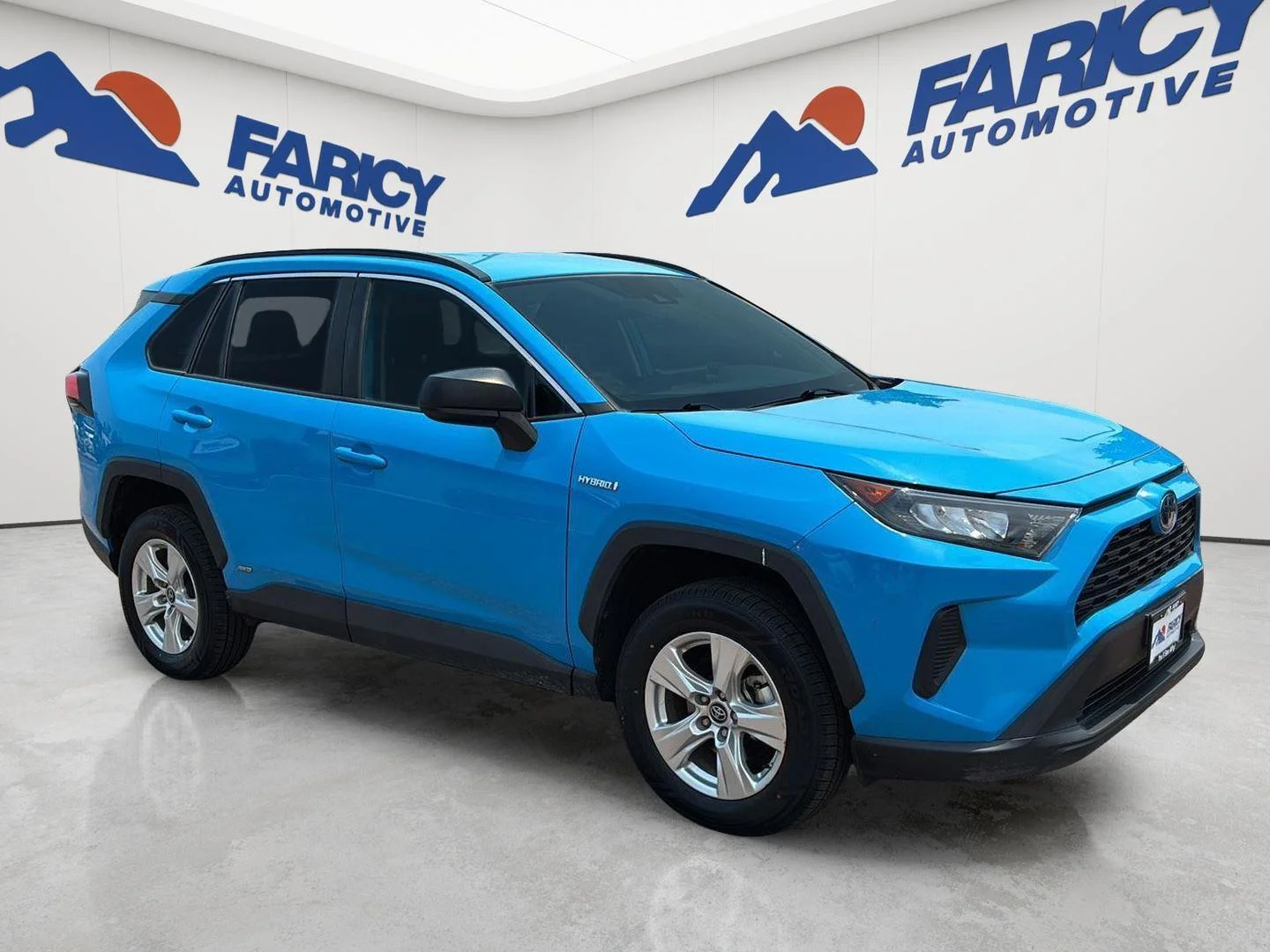 Used 2021 Blue Flame Toyota Hybrid LE image 4