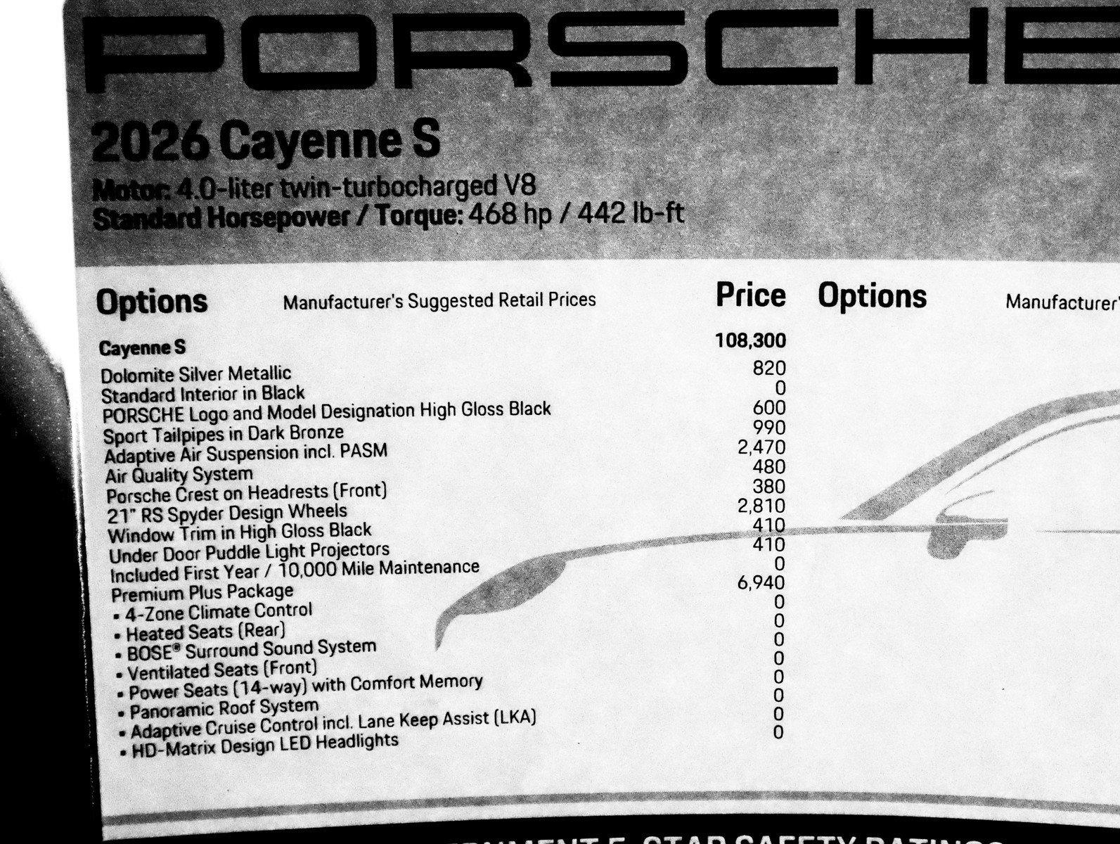 New 2026 Dolomite Silver Metallic Porsche S image 33