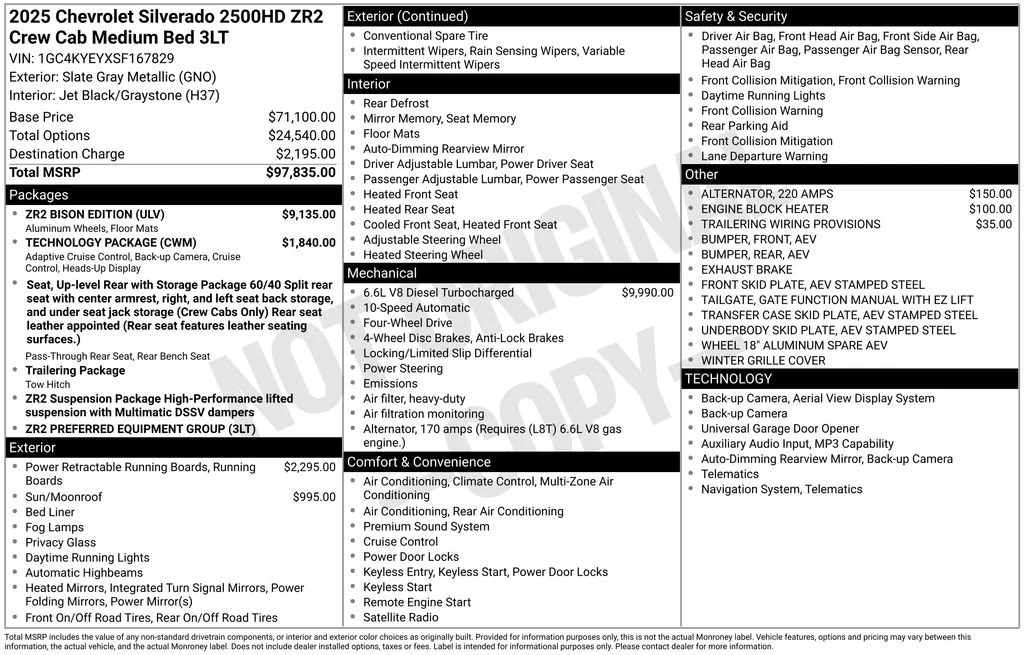 Certified Used 2025 Slate Gray Metallic Chevrolet ZR2 image 9