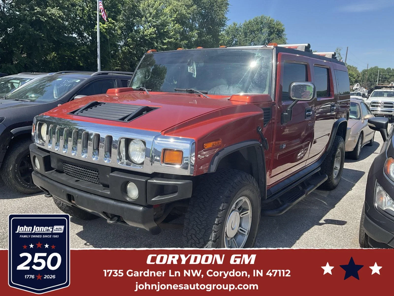 Used 2004 Sunset Orange Metallic HUMMER 4 DOOR CAB/UTILITY - APV image 1