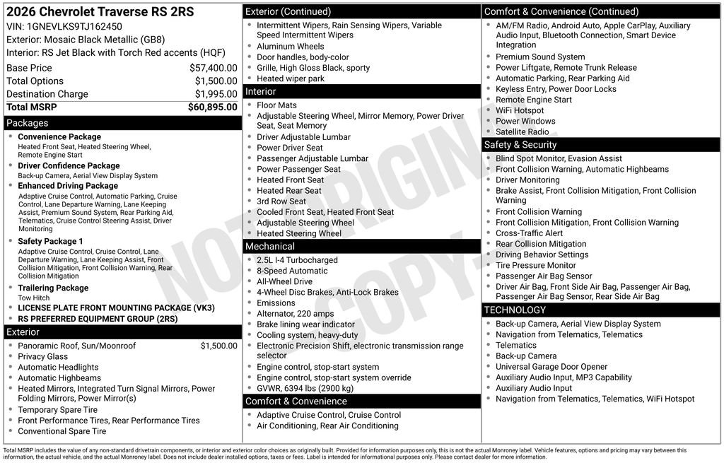 Used 2026 Black Chevrolet RS image 42
