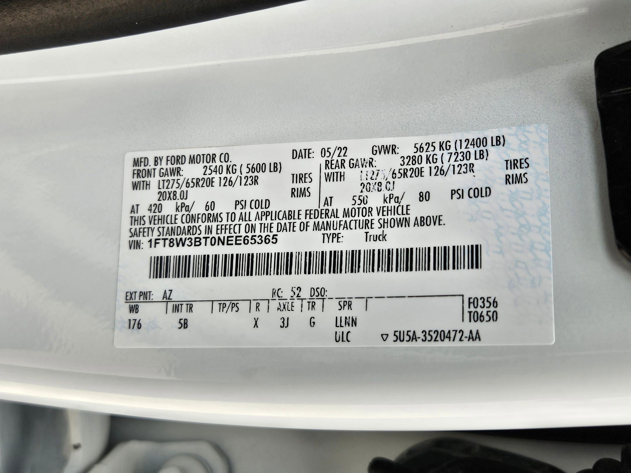 Used 2022 Star White Ford Lariat image 32