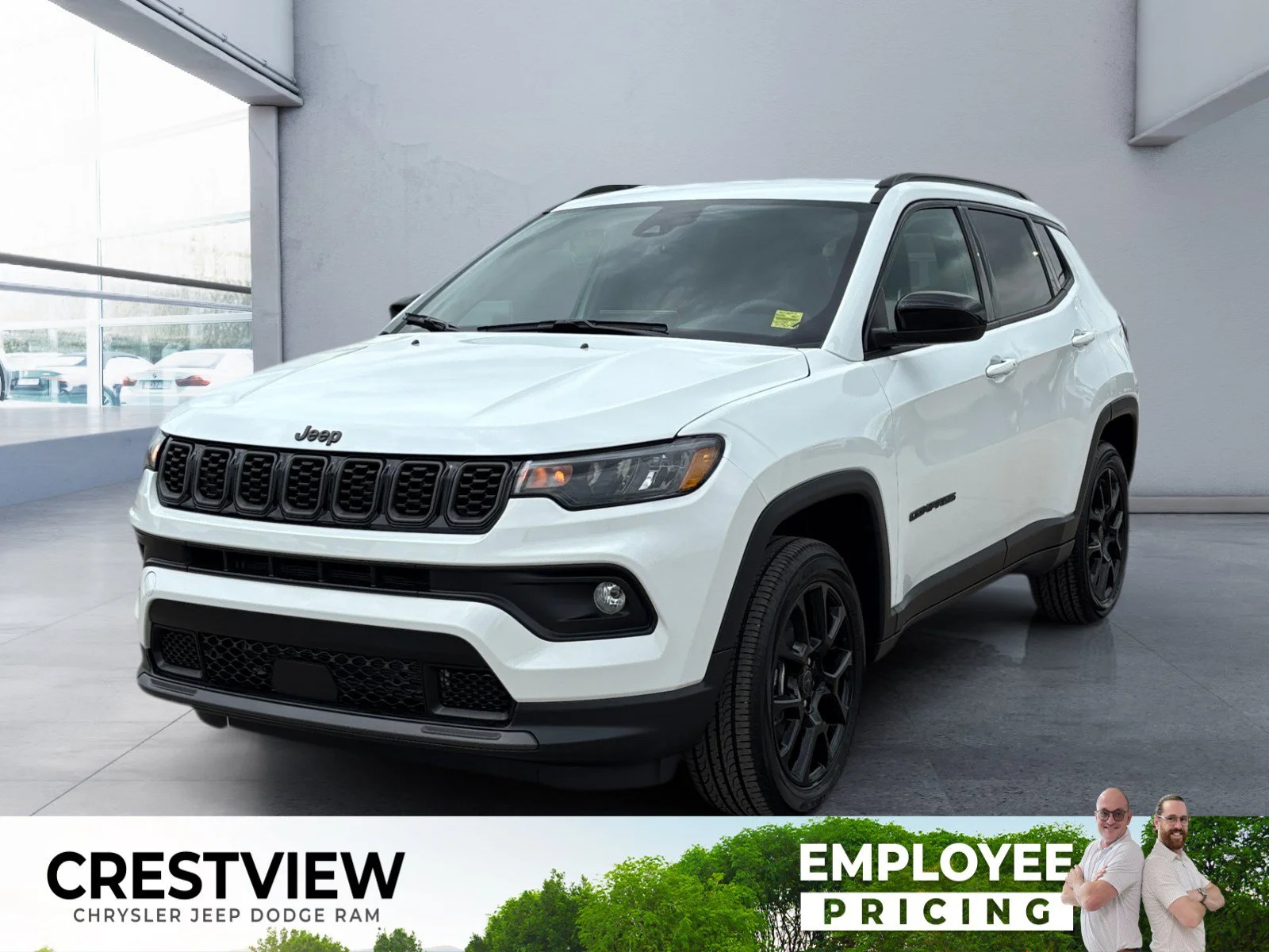 New 2026 Bright White Jeep North image 1