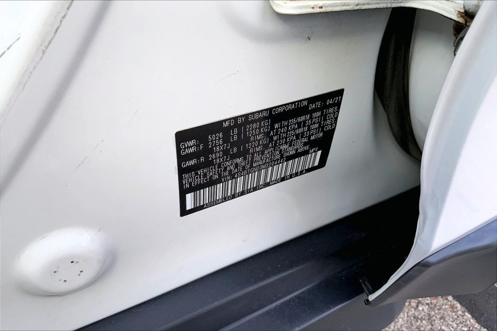 Used 2021 White Subaru Limited XT image 18