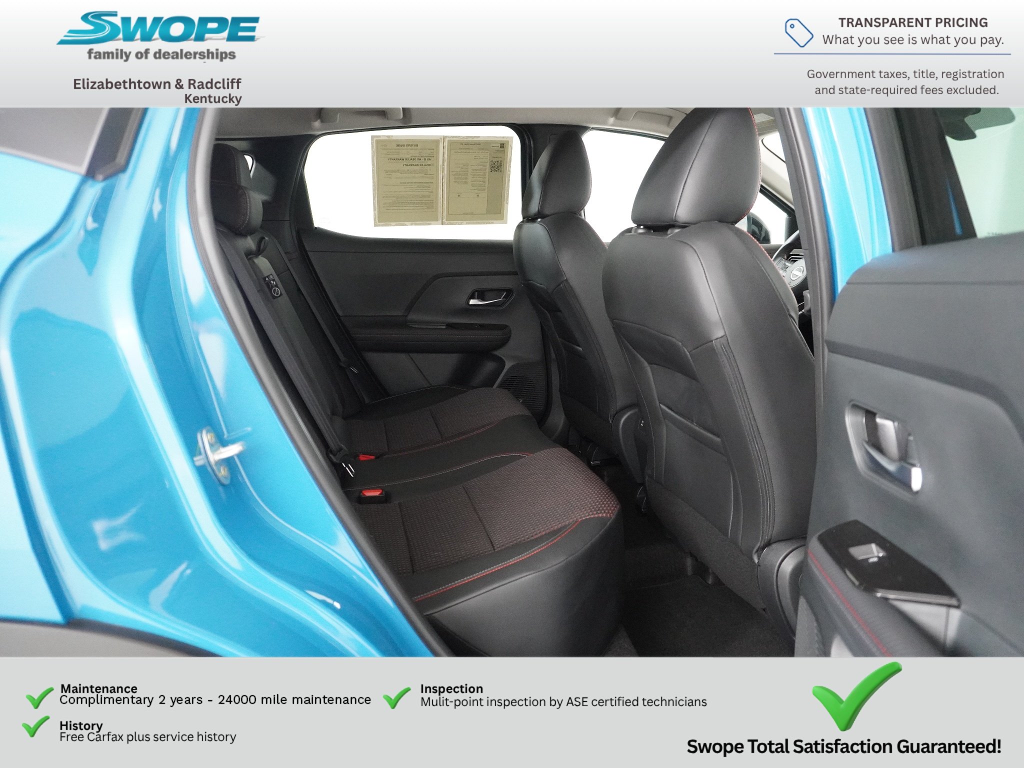 Used 2025 Arctic Ice Blue Metallic/Super Black Nissan SR image 11