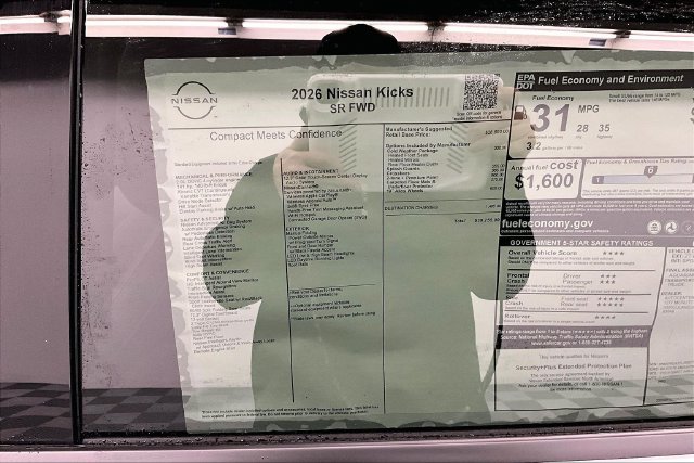 New 2026 Aspen White with Black Roof Nissan SR image 37