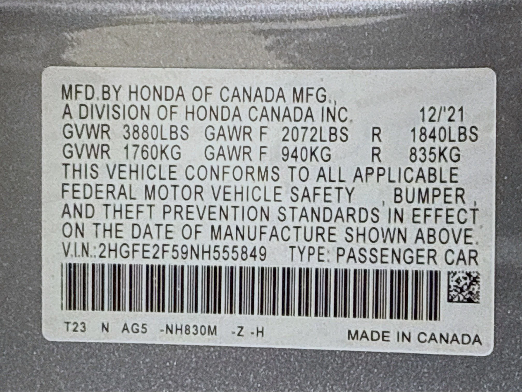 Used 2022 Lunar Silver Metallic Honda Sport image 36