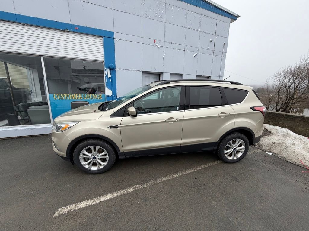 Used 2018 Ford Escape SEL with VIN 1FMCU9HD9JUA36689 for sale in Forest City, PA