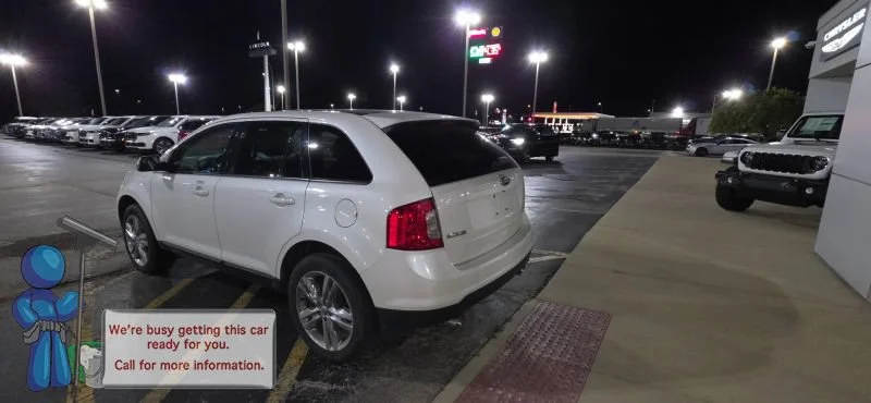 Used 2013 White Platinum Clearcoat Metallic Ford SEL image 3