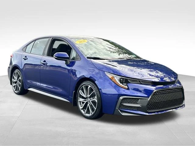 Used 2021 Blue Toyota SE image 7
