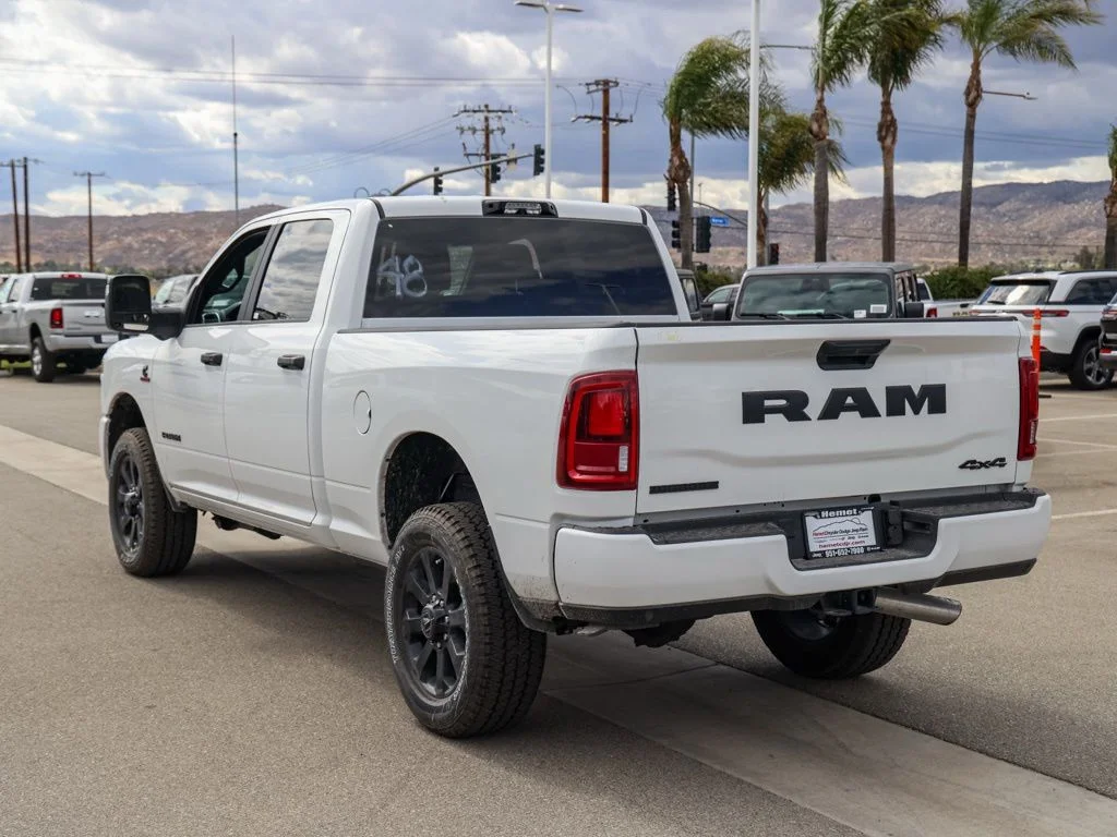 New 2026 Bright White Clear-Coat Exterior Paint RAM Big Horn Night Edition image 5