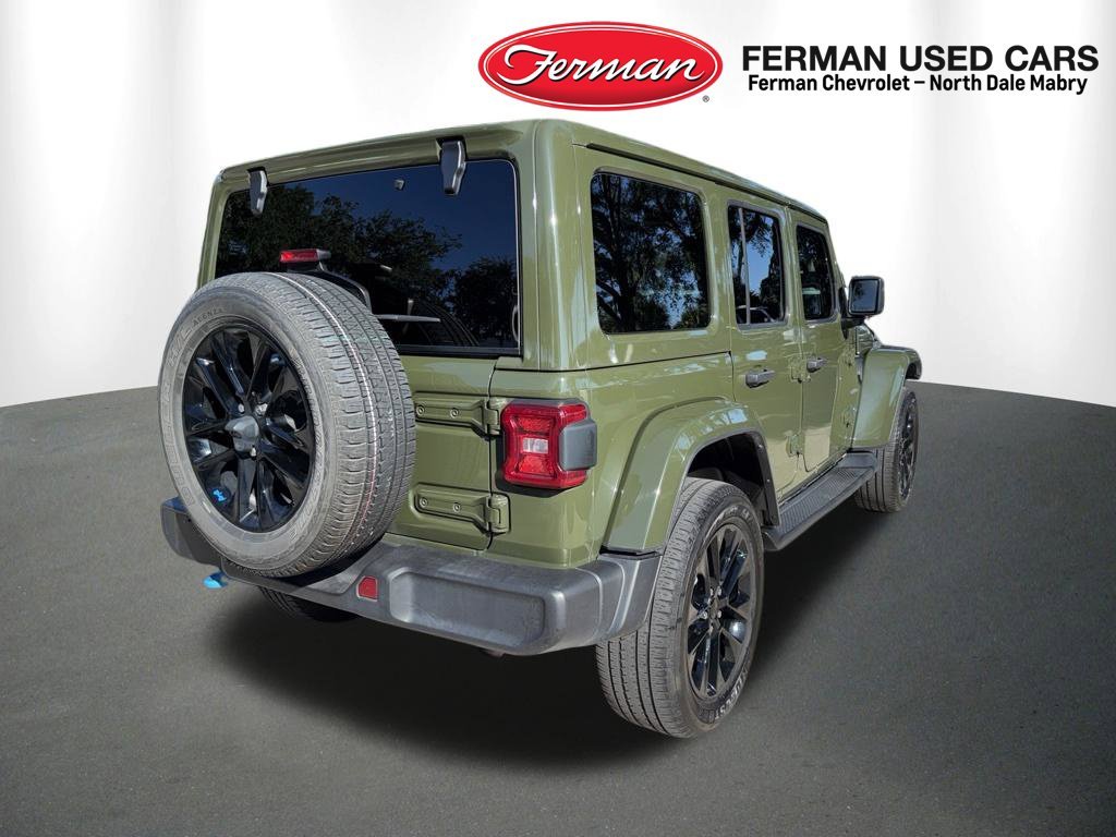 Used 2023 Green Jeep Sahara 4xe image 6