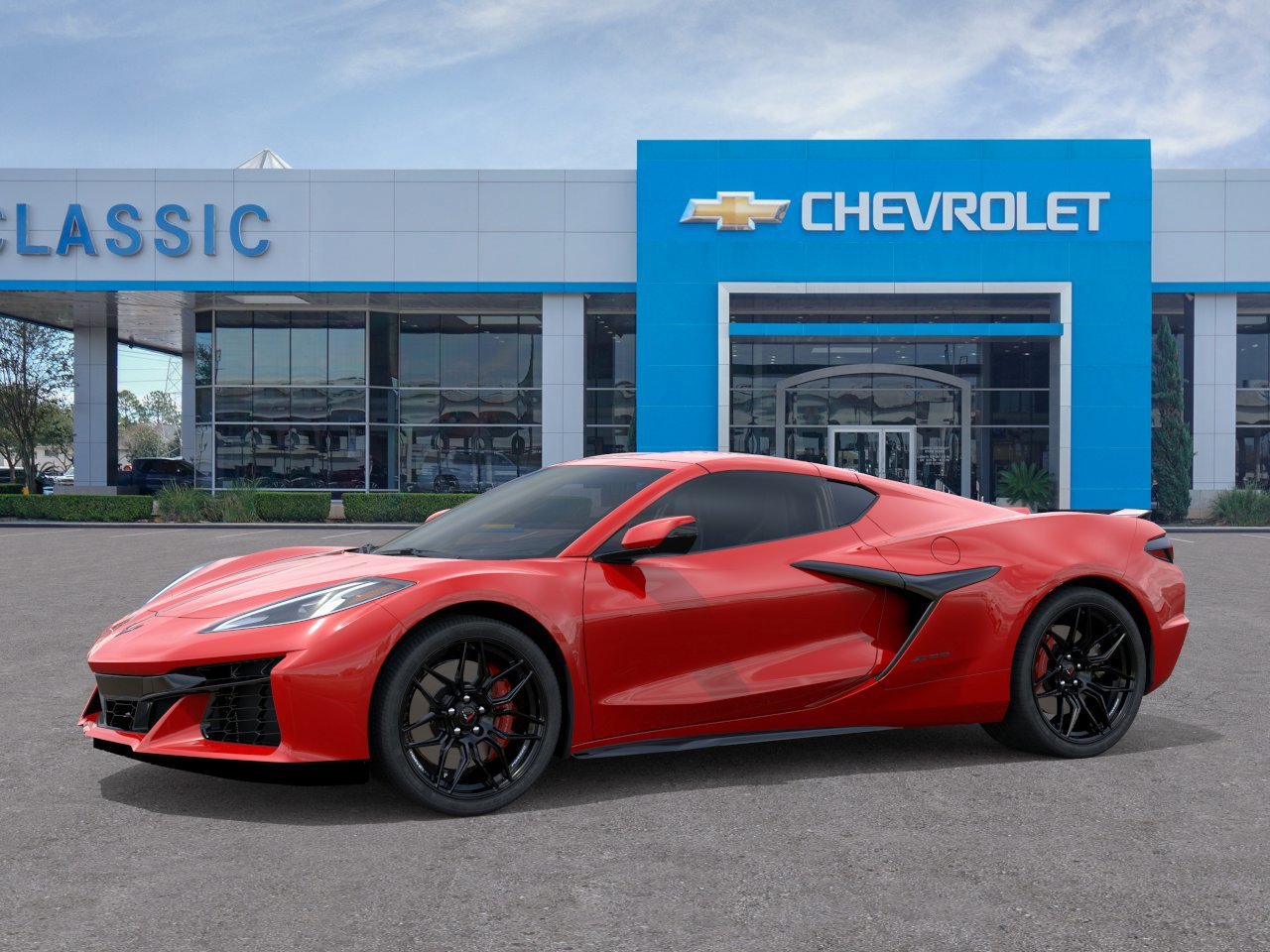 2026 Chevrolet Corvette Z06 1LZ Red at Classic Elite Chevrolet Hwy 6