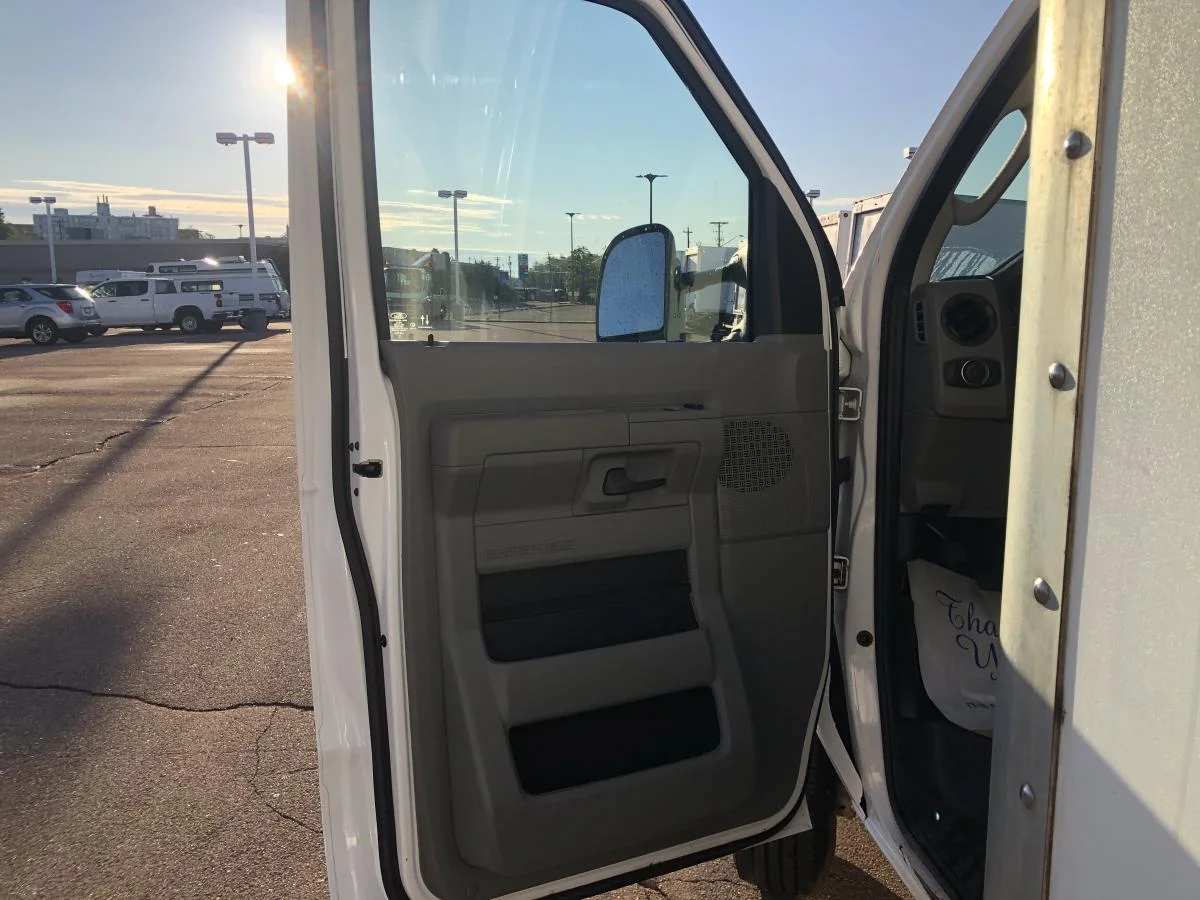 Used 2024 White Ford DRW 158" WB Box Van w/ Ramp image 10