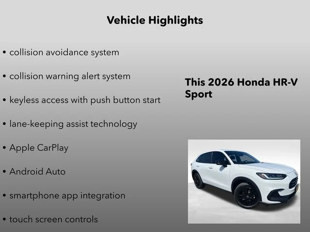 New 2026 Platinum White Honda Sport image 10