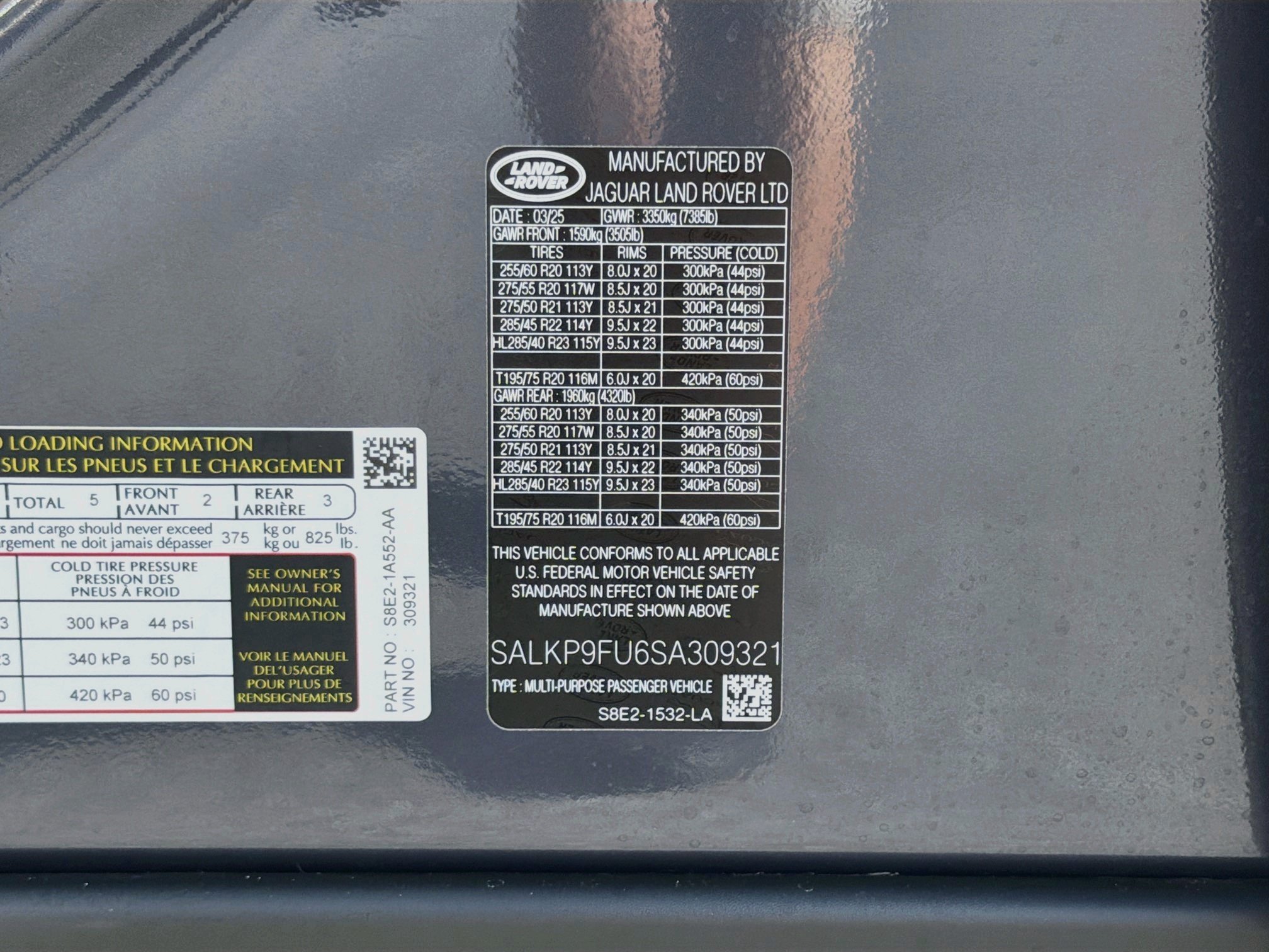 Used 2025 Gray Land Rover SE image 46