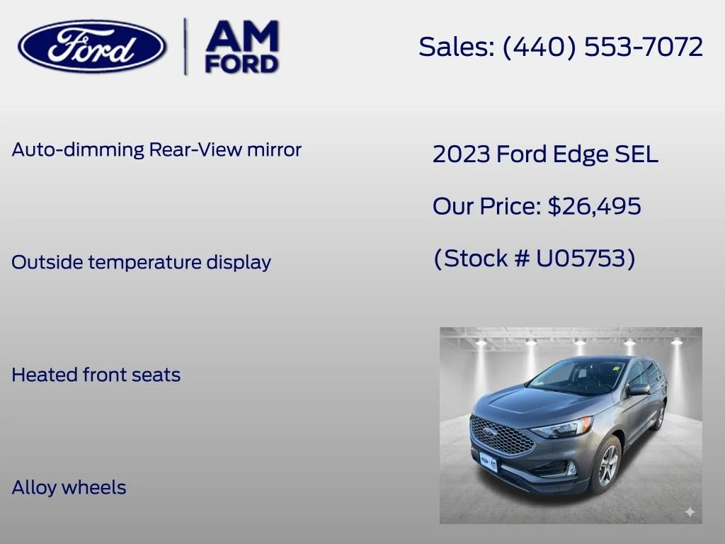 Certified Used 2023 Gray Metallic Ford SEL image 30