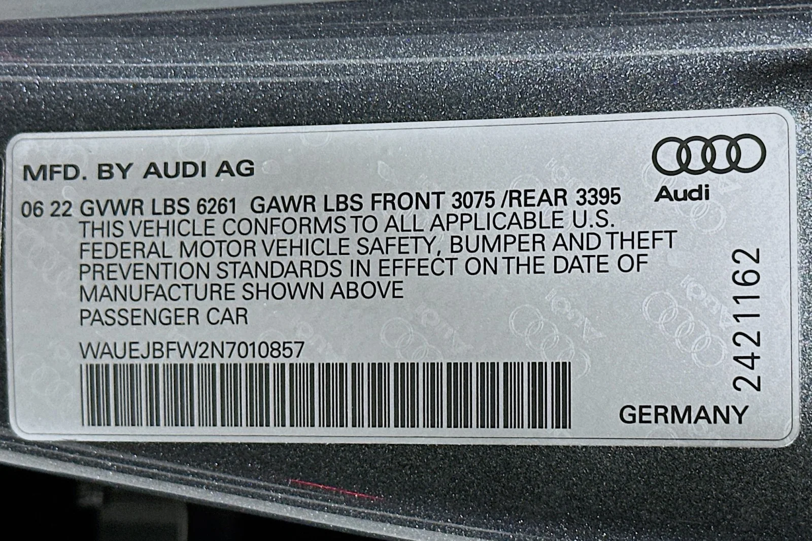 Used 2022 Daytona Gray Pearl Effect Audi Prestige image 24